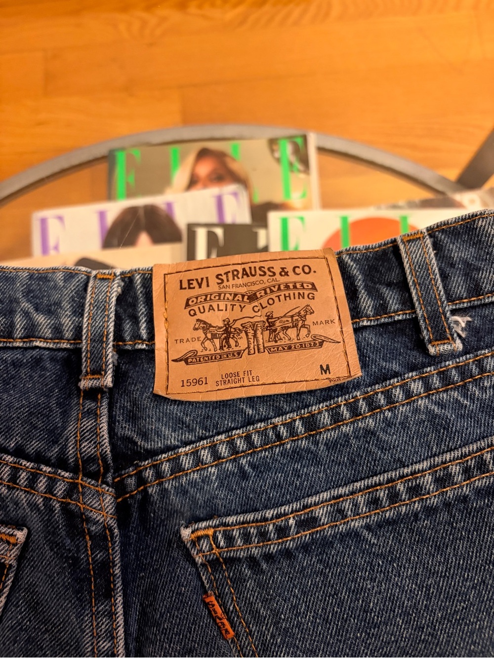 Vintage Levi's 15961 Orange Tab Loose Fit Straight Leg Jeans - Picture 6 of 7